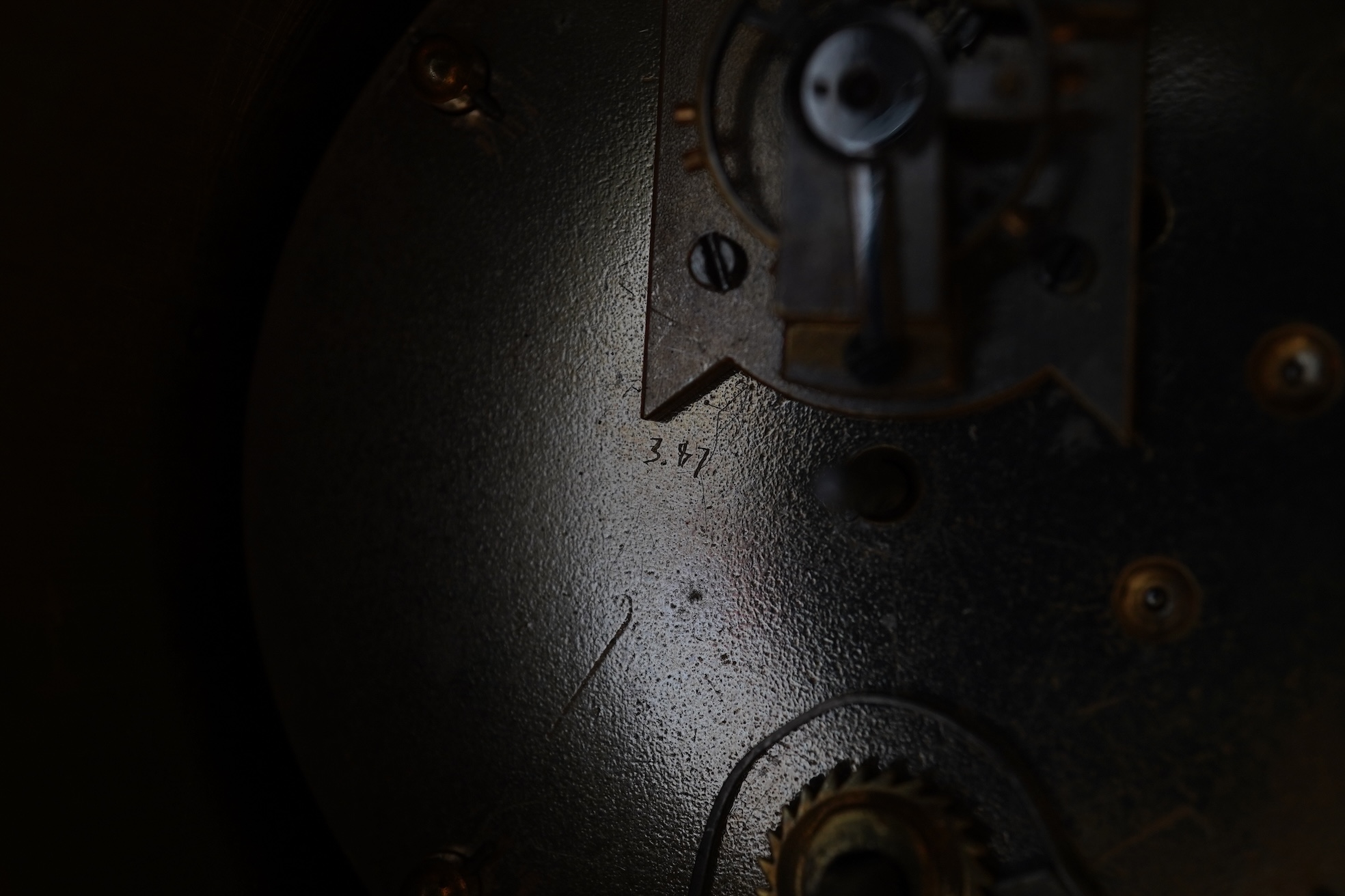 A 19th century French tortoiseshell mantel timepiece